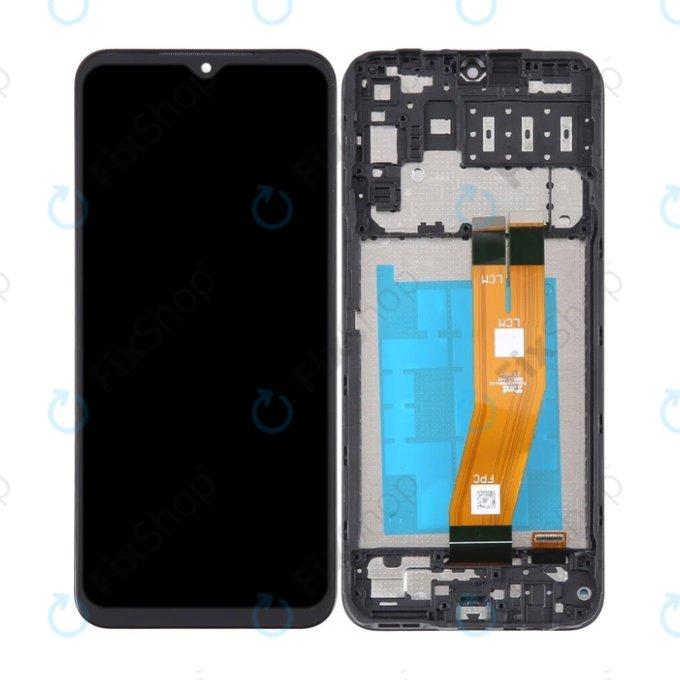 Samsung Galaxy A14 A145R - LCD Display + Touch Screen + Frame (Black) TFT