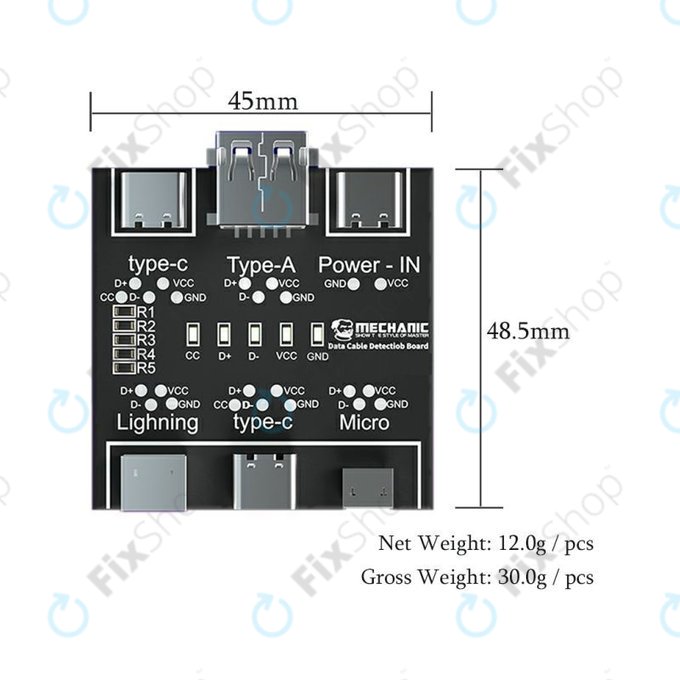 MaAnt Non-Removable Tester Board For Lightning Type-C Charging Port