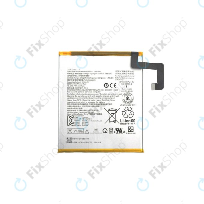 Lenovo Tab M10 Plus - Battery L19D1P32 5000mAh