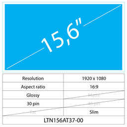 Lenovo IdeaPad 300 80Q6 15.6 LCD Slim Glossy 30 pin Full HD