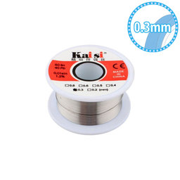 Kaisi - Solder Wire for Precise Welding Works Sn/Pb - 0.3mm (50g)