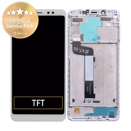 Xiaomi Redmi Note 5 Pro - LCD Display + Touch Screen + Frame (White) - 560410020033 Genuine Service Pack