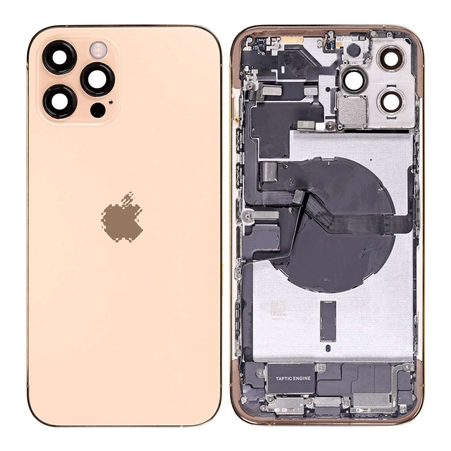 Apple iPhone 12 Pro Max - Rear Housing with Small Parts (Gold 