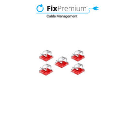 FixPremium - Cable Organizer - Clips - Set of 5, transparent
