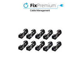 FixPremium - Cable Organizer - Clips - Set of 10, black