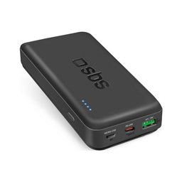 SBS - PowerBank 20 000 mAh, USB-C, USB PowerDelivery 45W, black
