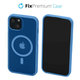 FixPremium - Case Clear with MagSafe for iPhone 14, blue