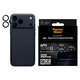 Hoops Ceramic II Camera Lens Protector for iPhone 17 Pro Max/17 Pro/16 Pro Max/16 Pro, Black, PanzerGlass