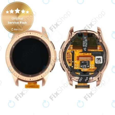 Samsung Galaxy Watch 42mm R810 LCD Display Touch Screen Frame Rose Gold GH97 22290B Genuine Service Pack FixShop