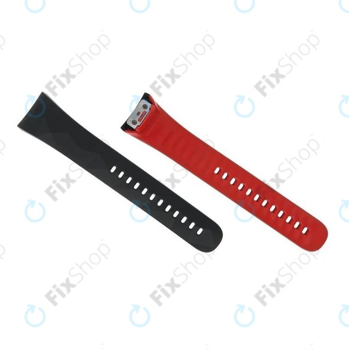 Samsung Gear Fit 2 Pro SM R365 Buckle Strap Left Black Red GH98 41595A Genuine Service Pack FixShop