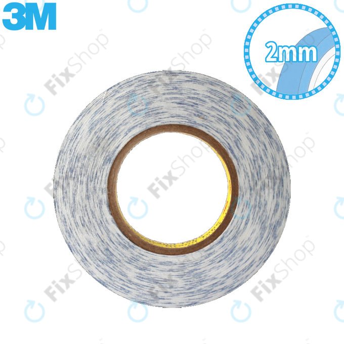 3M Double Sided Tape 2mm x 50m Transparent FixShop